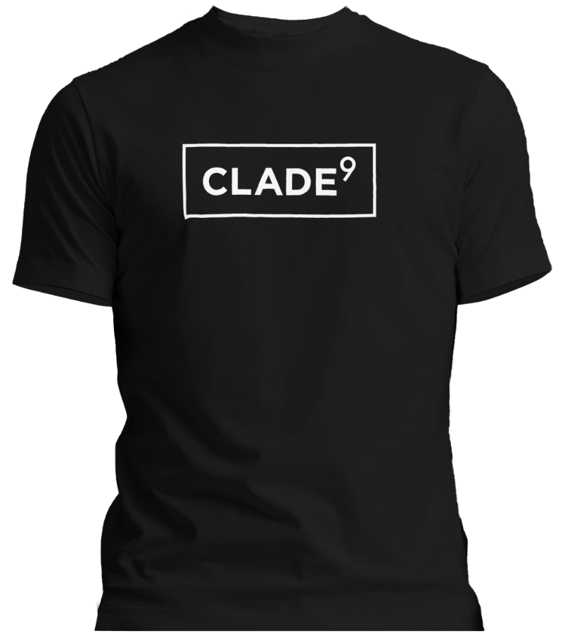 CREW NECK CLADE9 LOGO BLACK