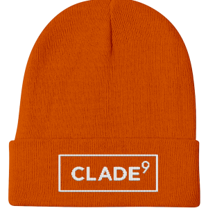 Orange-White Beenie