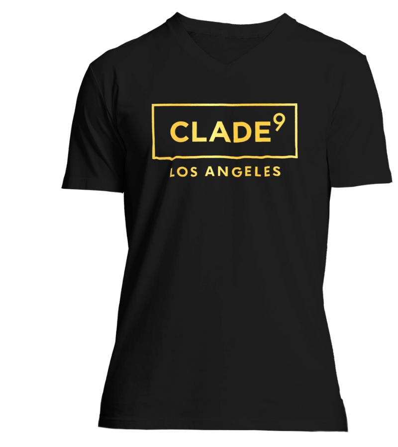 V NECK LOS ANGELES GOLD