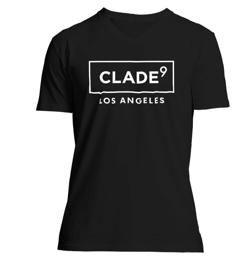 V NECK LOS ANGELES BLACK