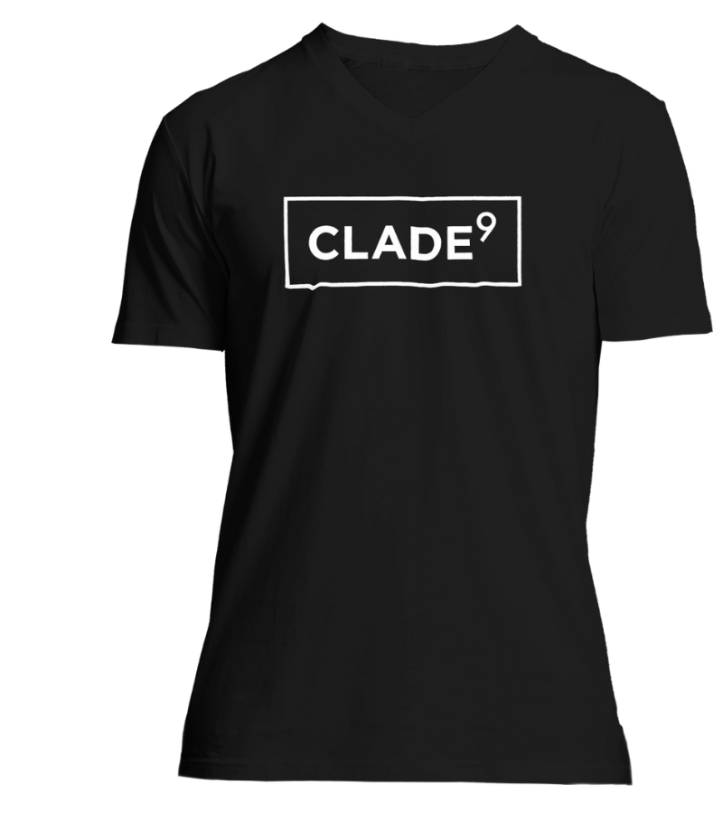 V-NECK CLADE9 LOGO BLACK